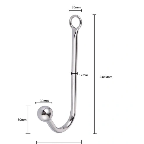 with Elegant Hook Collar and Anal Cuffs Beaded 5334 0112